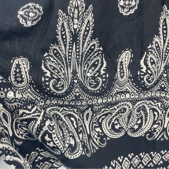 PHASES Black & White Floral Embellished short sleeve Dress SIZE XL - NEW - Picture 8 of 11